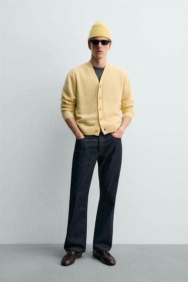 CASHMERE CARDIGAN AARON LEVINE X ZARA - Butter | ZARA India