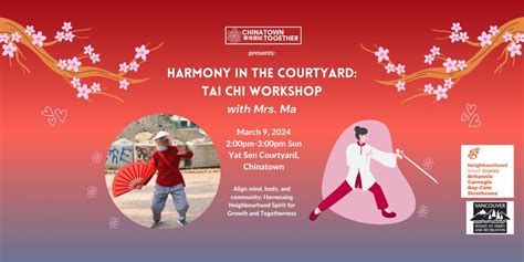 Harmony in the Courtyard: Tai Chi Workshop with Mrs. Ma, Sun Yat Sen ...