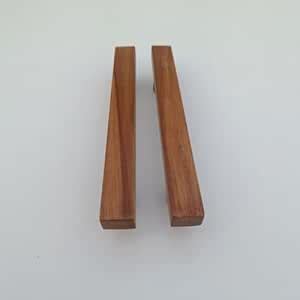Interior HUT 3 Natural Teak Wooden Handle, Solid Teak Wood for Wardrobe ...