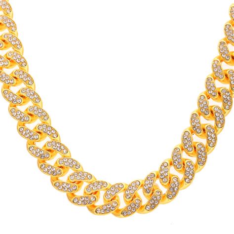 Eclipse Dominator Gold American Diamond Men's Necklace – VOYLLA