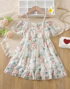 SINCERO Girls Midi/Knee Length Party Dress Price in India - Buy SINCERO ...