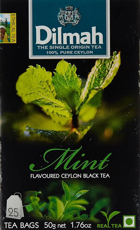 Dilmah Mint Flavoured Tea, 50g : Amazon.in: Grocery & Gourmet Foods