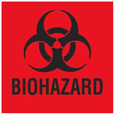 Biohazard Labels - 1 x 1", Paper S-23824 - ULINE