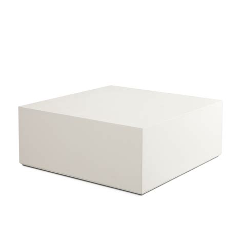 Benjara Viko Modern Square Coffee Table, Wood Faux Concrete Finish, 39 ...