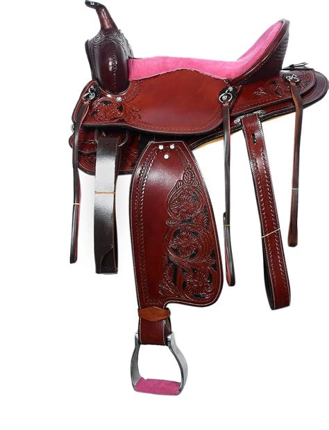 Buy Royal Saddle Western Pleasure Trail Barrel Racer Show Horse Saddle ...