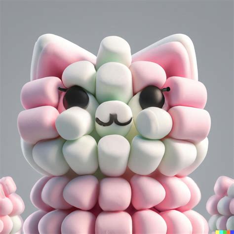 Marshmallow Cats : r/aiArt