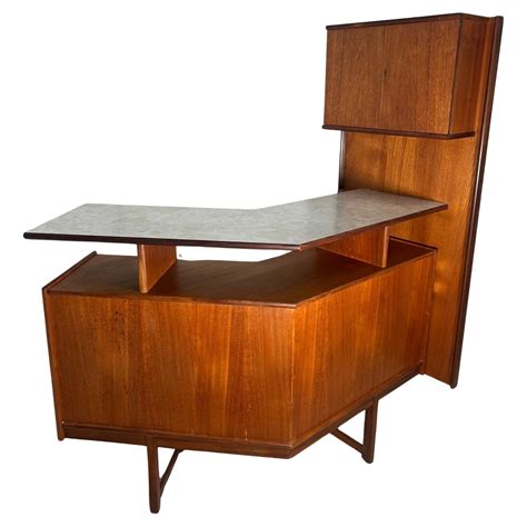 Mid Century Modern Teak Cocktail Home Bar By Turnidge Of London For ...