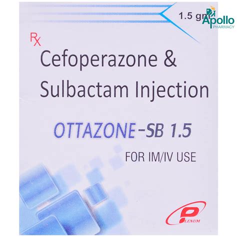OTTAZONE SB 1.5GM INJECTION Price, Uses, Side Effects, Composition ...