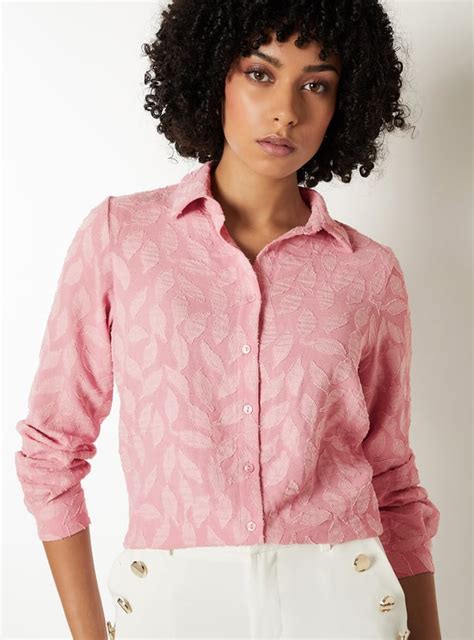 Buy Women Textured Regular Fit Shirt Online at just Rs. 899.0 ...