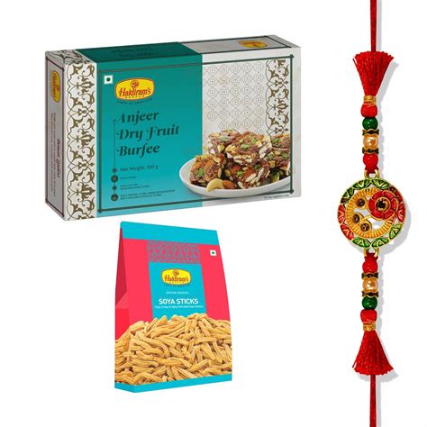 Haldiram's Nagpur Anjeer Dry Fruit Burfee -500gm, SOYA Sticks(200 gm ...