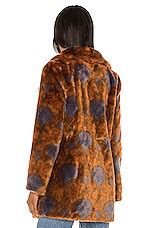 Unreal Fur Nostalgia Coat in Amber & Teal | REVOLVE