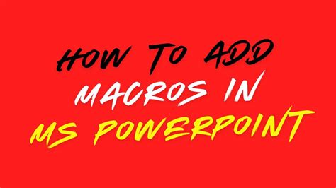 PowerPoint Macro Tutorial 的图像结果