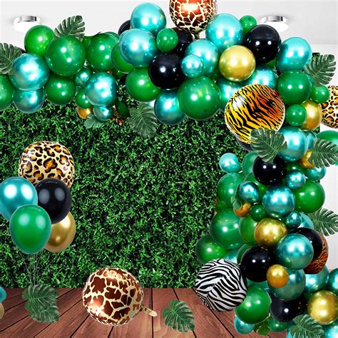 Buy 111 Pack Animal Theme Party Balloon Garland Arch Kit, Jungle Safari ...