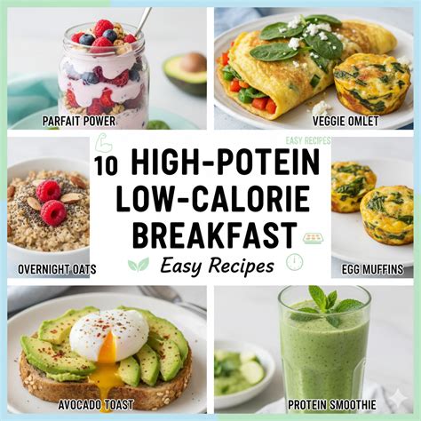 10 High-Protein Low-Calorie Breakfast: Easy Recipes