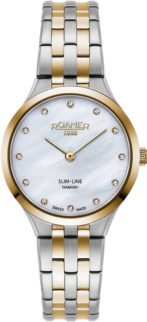 ROAMER Slim Line Diamond Swiss Made Watch for Women 512847478920