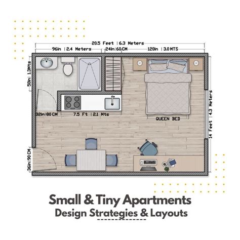 Small and Tiny Apartments: Design Strategies and Layout Plans | Tiny ...