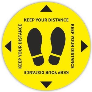 CVANU KEEP YOUR DISTANCE Emergency Sign Price in India - Buy CVANU KEEP ...