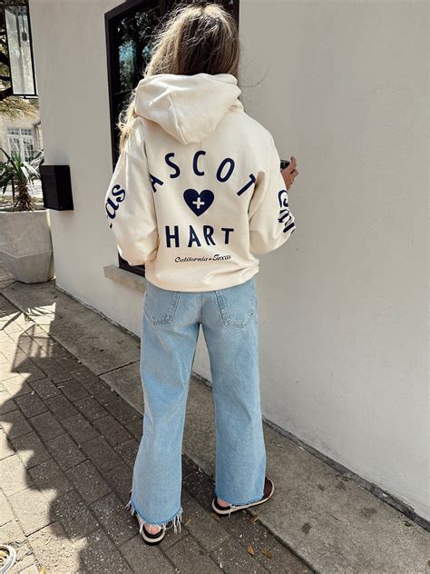 Ascot + Hart Classic Hoodie | White sweatshirt women, Ascot, Womens ...