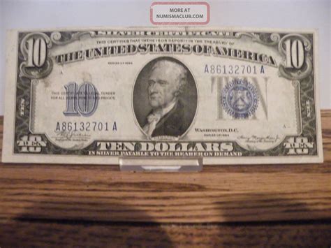 1934 $10 Silver Certificate Bill - A86132701a