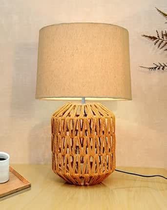 Buy Homesake® Seagrass Weave Table Lamp Coastal Cottage Bedside Desk ...
