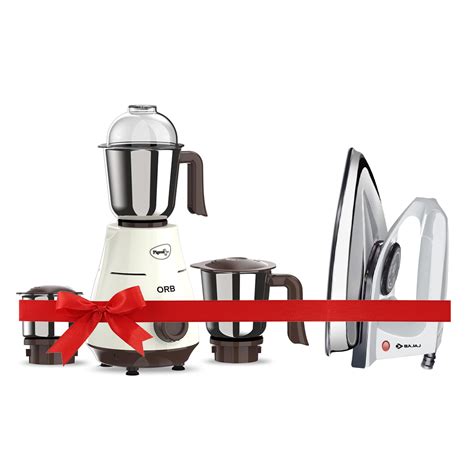 Pigeon ORB Mixer Grinder 750 Watts + Bajaj DX-2 600W Dry Iron