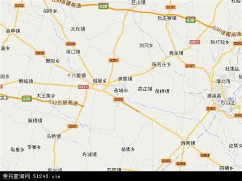 永城市地图 - 永城市卫星地图 - 永城市高清航拍地图 - 便民查询网地图