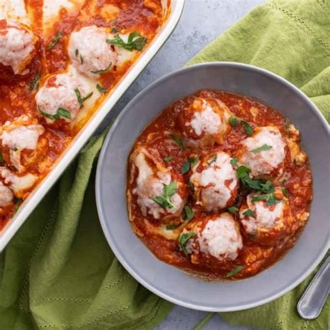 Chicken Parmesan Meatballs - Organize Yourself Skinny