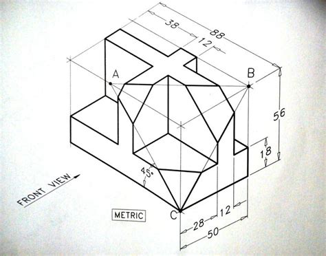 isometric drawing method