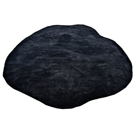 Terrain Black Handmade Rug I The Rugs Story
