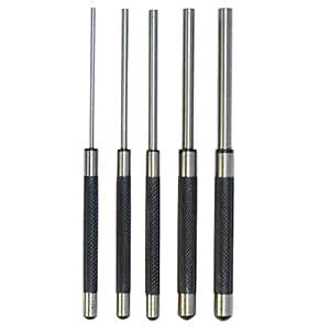 DBM IMPORTS 8" Long Drive Pin Punch Set 5 Piece Knurled Body Punches ...