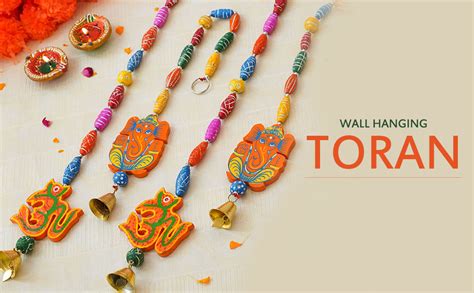 TIED RIBBONS Pack of 4 Wall Hangings for Home Decoration Toran Parrot ...