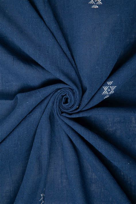 Indigo Kala Cotton Two-Ply with Extra Weft | Rutambhara – Rutambhara