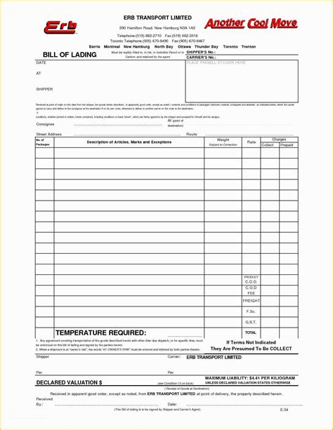 Transportation Invoice Template PDF 的图像结果