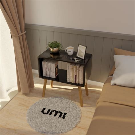 Amazon Brand - Umi Retro Bookcase Nightstand, End Table,Bed Side Table ...
