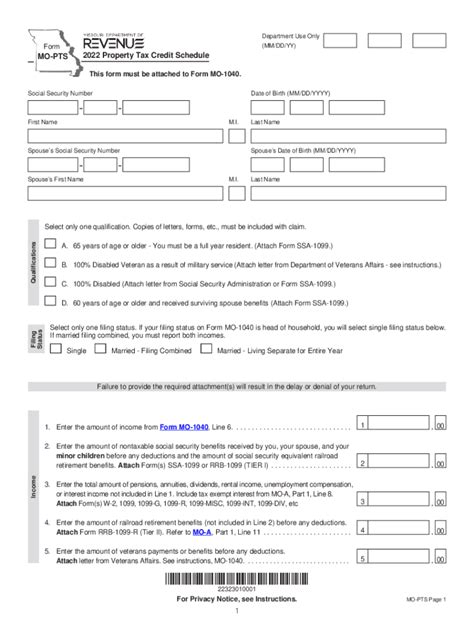 2022 Form MO DoR MO-PTS - Fill Out, Sign & Share Online | pdfFiller
