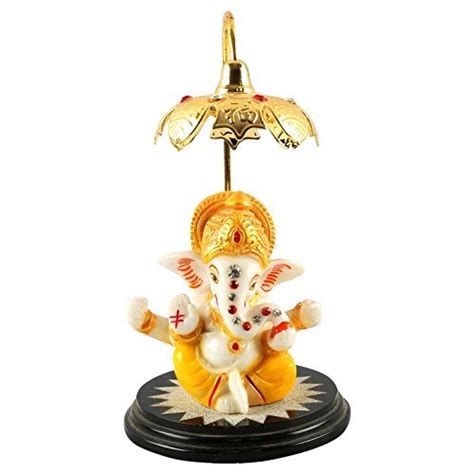Buy AICA Fiber Lord Ganesha Ganpati Ganesh Idol Murti for Cardashboard ...