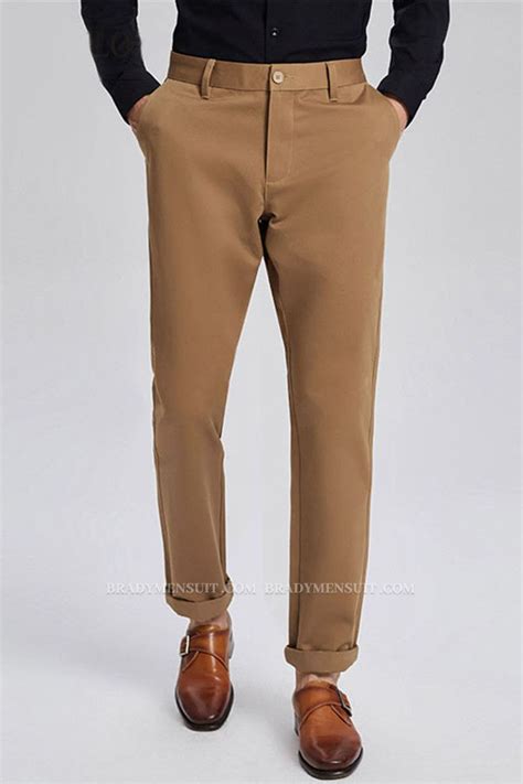 Business Casual Men Khaki Pants 的图像结果