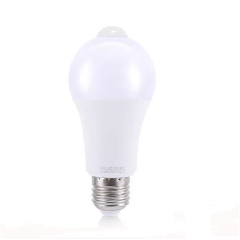 LED Light Bulb 90W Equivalent Motion Sensor Lamp Dusk to Dawn w/ Socket ...