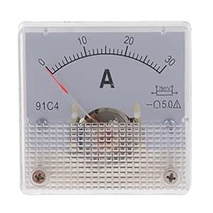 Loom Tree® DC Ammeter Analog Panel Meter Amp Meter Current Panel Meter ...