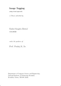 Image Tagging Using Visual Approach - ethesis