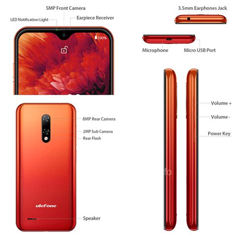 Image result for Ulefone Note 8 Colours