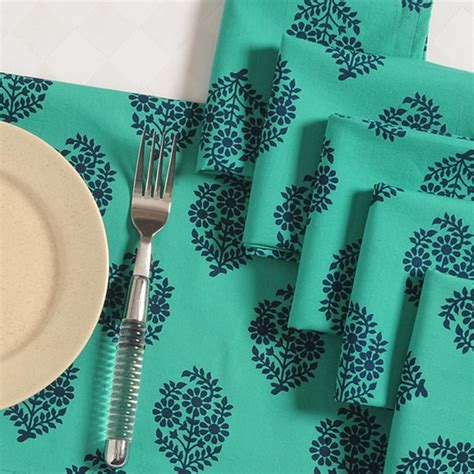 Buy SWAYAM Printed 6-Piece Napkin Set from Swayam at just INR 599.0