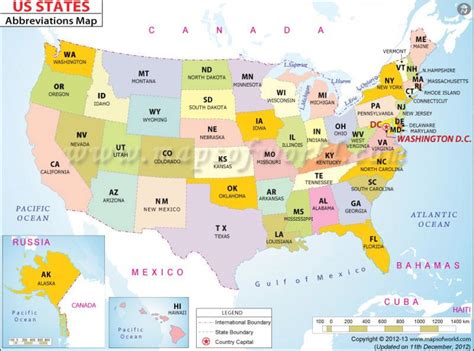 USA Map Abbreviation 的图像结果