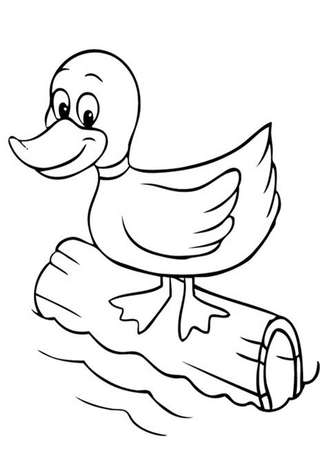 Duck Coloring Page Printable - prntbl.concejomunicipaldechinu.gov.co