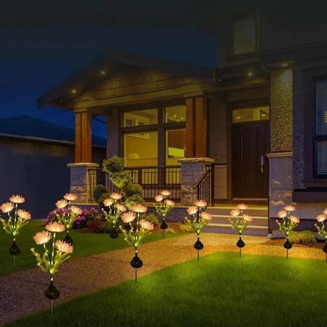 Solar Power Lights For Outside | Decorative Flower Lamp, Best Outdoor ...