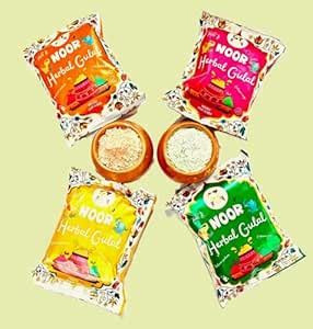 Niku Herbal Organic Holi Gulal Color | Pack of 4 | Non Toxic, Easy to ...