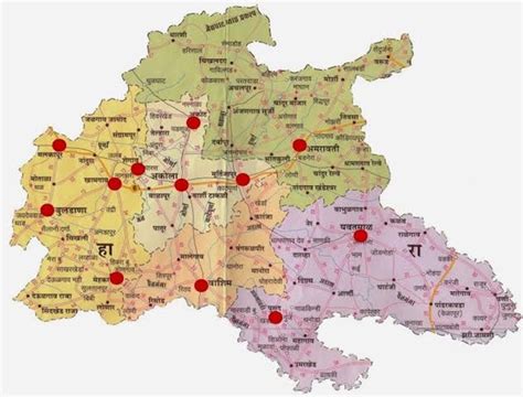 विभाग आणि जिल्हा नकाशे | विभागीय आयुक्त कार्यालय, अमरावती | भारत