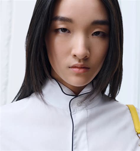 Short-Sleeved Blouse White Cotton Poplin | DIOR