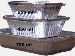 Buy DISPOSABLE ALUMINIUM CONTAINER 450ML PACK OF 30 TRAVEL FRIENDLY ...