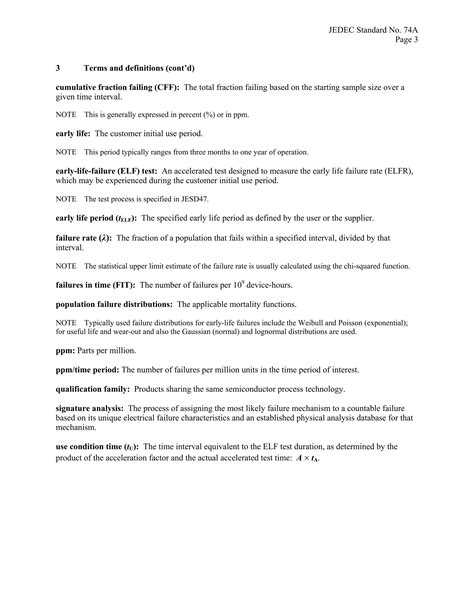 Early Life Failure Rate Calculation Procedure for Semiconductor ...